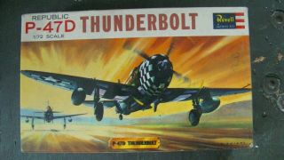 Vintage 1:72 Scale Revell Republic P - 47d Thunderbolt Wwii H - 613 No Instructions