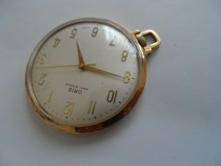 Vintage Oris 7 Jewels Gold Plated Swiss Made Men 