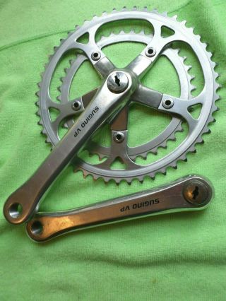 Vintage Sugino Vp Double Chain Rings Road Crank Set 170 Mm To Usa