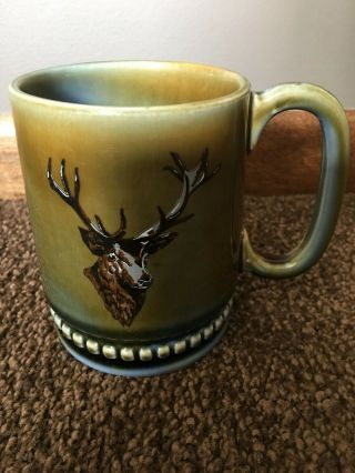 Vintage Wade Irish Porcelain Mug W/ Buck - Made In Ireland
