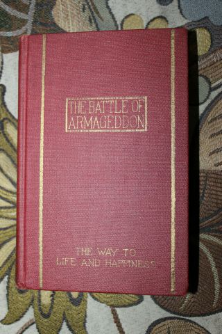The Battle Of Armageddon Studies In The Scriptures 1925 Watchtower Jehovah Box