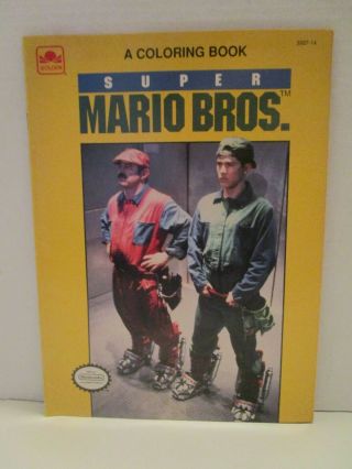 Vintage Golden Coloring Book Mario Bros Movie Nintendo 1993
