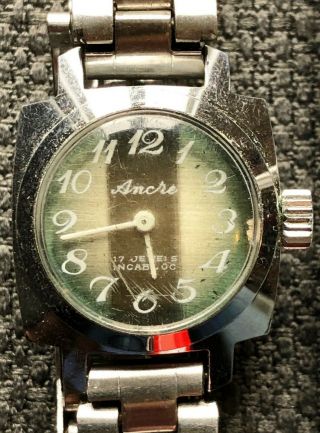 Vintage Ancre 17 Jewel Incabloc Watch - Functional