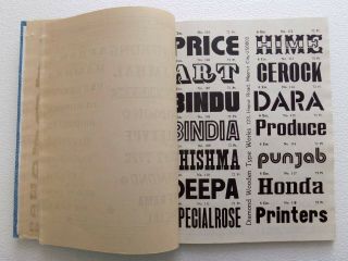 Vintage Specimen Book Of India Type foundry Hindi,  English,  Marathi,  C - 137 6