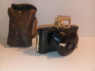 Vintage Art Deco Eastman Kodak Bullet Camera 1930s Leather Carrying Case Film In
