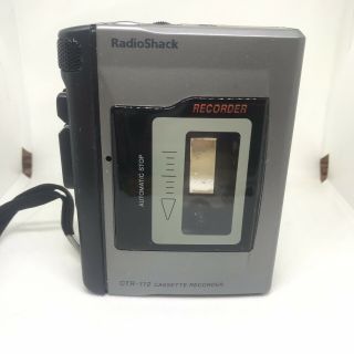 Vintage RadioShack Cassette Tape Recorder W/ Two Cassettes CTR - 112 14 - 1118 5