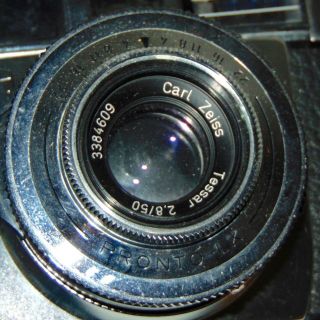 Vintage ZEISS IKON CONTESSA Rangefinder Camera TESSAR 2.  8 / 50MM LENS 2