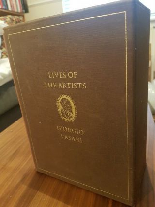 Lives of the Artists Giorgio Vasari Folio Society 1993,  Three book set slipcase 2
