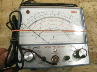 Vintage Rca Senior Voltohmyst Wv - 98c Test Meter Tv Radio Repair?