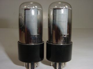 2 Vintage NOS 1960 ' s RCA 6V6 6V6GTA OO Getter Matched Amplifier Tube Pair 3