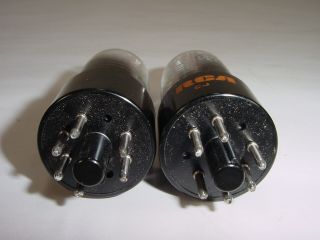 2 Vintage NOS 1960 ' s RCA 6V6 6V6GTA OO Getter Matched Amplifier Tube Pair 6