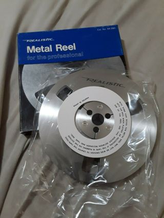 Realistic Professional Metal Take Up Reel 7 " Box Empty