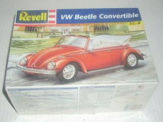 Revell Vw Beetle Convertible 1:25 Scale Model Kit Factory Bug