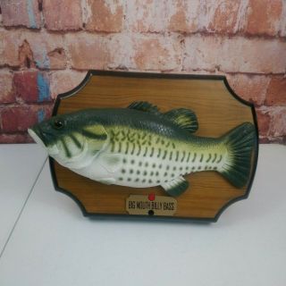 Vtg Big Mouth Billy Bass Singing Wall Mounted Fish Novelity Toy