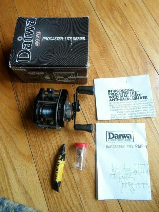 Vintage Daiwa Procaster - Lite Pmf 1000 Magforce Baitcast Reel