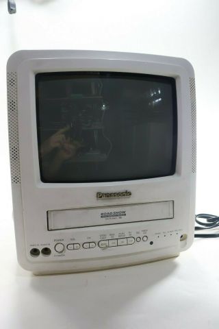 Panasonic 9 - Inch Crt Tv/vcr Combo Retro Gaming Television,  Headphone Jack Ac/dc