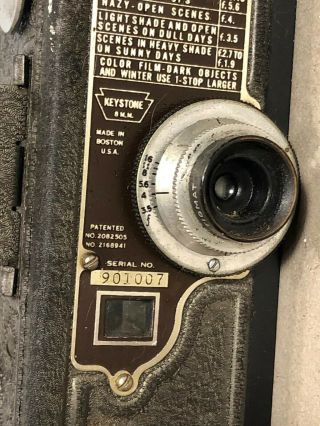 Vintage 1930 ' s Keystone 8mm Model K - 8 Movie Camera 4