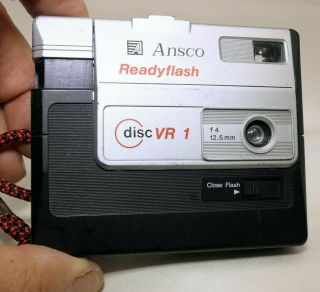 Ansco Readyflash Disc Vr1 Camera With 12mm F4 Lens Vintage
