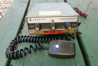 Vintage Johnson Messenger 100 Am 5 Channel Crystal Cb Radio Transceiver Made Usa