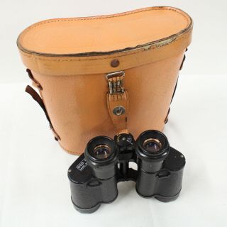 Vintage Russian БПЦ5 Military Binoculars 8x30 W/ Sturdy Case 410
