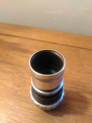 Steinheil Munchen Cassar 36mm F/2.  8 Made In Germany D Mount Lens