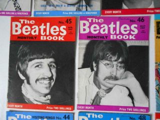 The Beatles Monthly Books x10 1966 - 1967 No.  s 40 - 49 Vintage Magazines 3