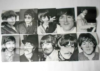 The Beatles Monthly Books x10 1966 - 1967 No.  s 40 - 49 Vintage Magazines 8