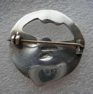 Fine vintage Scottish made Sterling Silver Tara brooch by MS 3
