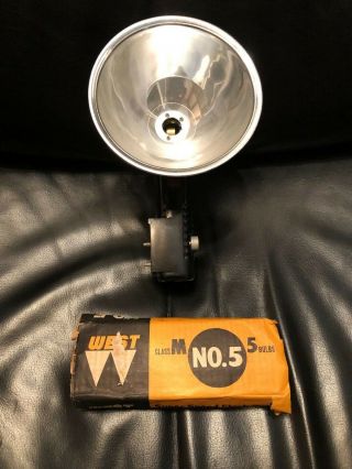Vintage Kodak Kodalite Flasholder Flash Holder - With Pack Of Bulbs
