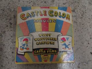 Vintage 8mm Film Castle Films Woody Woodpecker Cartoon Movie