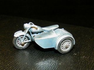 Vintage Lesney Matchbox 4 Triumph T110 Motorcycle & Sidecar Regular Wheels