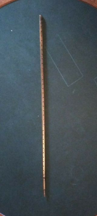 Vintage World War Ii Military Bullet Swagger Stick Trench Art