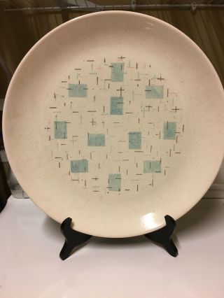 Vintage Vernonware Heavenly Days 13 " Round Plate W/plate Stand - Condit