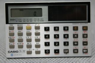 Casio Fx - 98 Solar Scientific Calculator Vintage 1980s