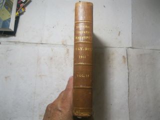 Vintage Leather Book National Geographic Reptiles Of All Lands Illustrated 1911