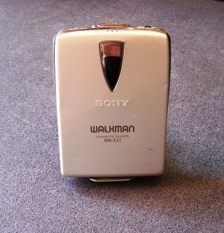 Sony Walkman Wm - Ex2 Vintage Stereo Cassette Player Japan Powered Spares/repair