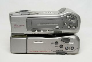 Casio QV - 770 (1998) & QV - 5500SX (1999) Vintage Digital Cameras 4