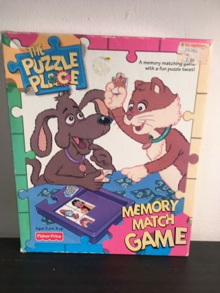 The Puzzle Place Memory Match Game 1995 Fisher Price Toy Fun Vintage Tv Pbs Kids