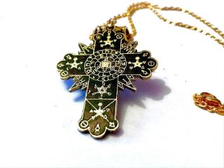 Golden Dawn Rose Cross Lamen Talisman Solid Brass Rosicrucian Occult Magick