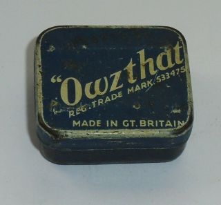 Vintage Owzthat Cricket Game In Tin. 2