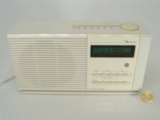Nakamichi Tm - 1 Vintage Am/fm Stereo Alarm Clock Radio - White Pwers Up