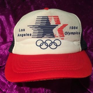 Vintage 1984 Olympics Los Angeles Cap Sun Hat Collector Retro Fashion