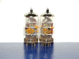 2 X 6dj8/e88cc Amperex Tubes Very Strong Matched Pair Holland (2 Pair Available)