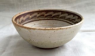Vintage Hand Thrown Studio Art Pottery Bowl - Signed Corum 1980 2