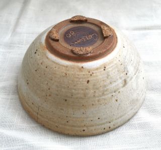 Vintage Hand Thrown Studio Art Pottery Bowl - Signed Corum 1980 8