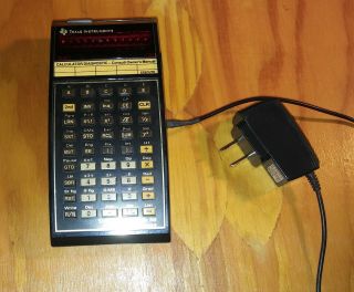 Vintage Texas Instruments Ti - 59 Programmable Calculator W/ Master Lib,  2 Cards
