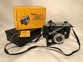 Vintage Kodak Tourist Ii Camera,  Retail Tag And Box