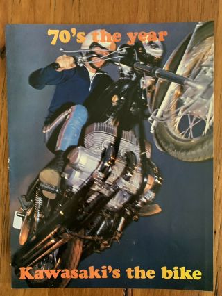 Vintage Kawasaki Motorcycles Sales Brochure 1970 500 H1 350 250 175 100