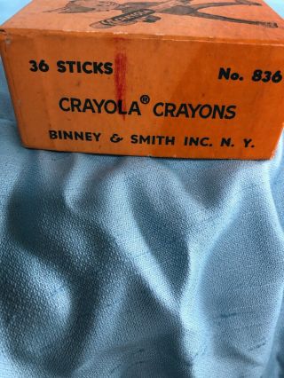 Vintage Advertising Crayola School Crayons Binney & Smith Box & Graphic 2