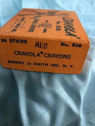 Vintage Advertising Crayola School Crayons Binney & Smith Box & Graphic 4